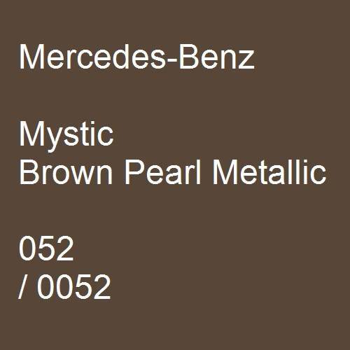 Mercedes-Benz, Mystic Brown Pearl Metallic, 052 / 0052.